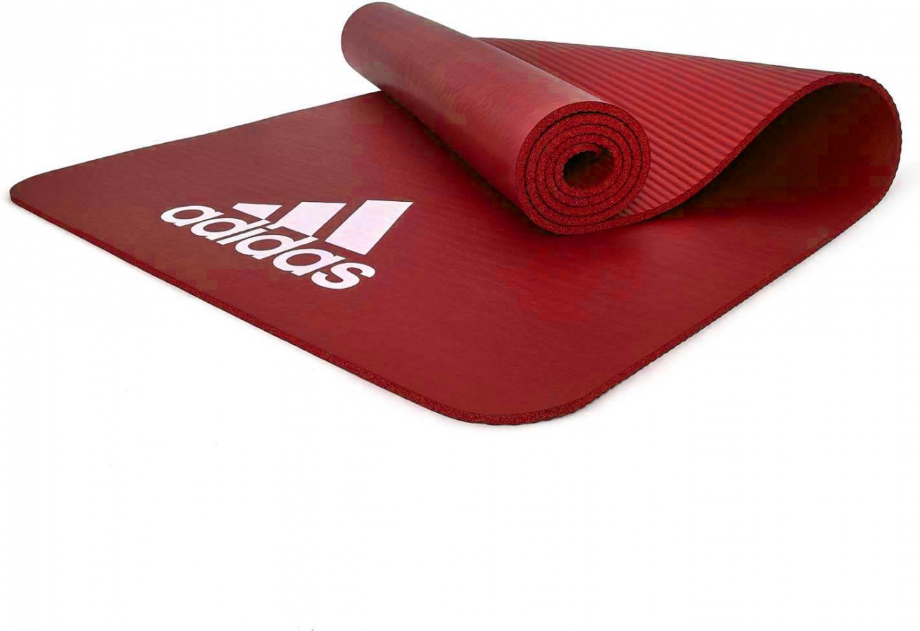 фото Коврик для йоги adidas admt-11014 red 173 см, 7 мм