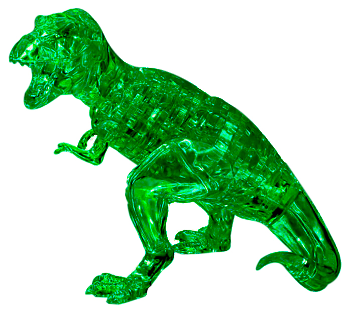 фото 3d головоломка "динозавр", зеленый crystal puzzle