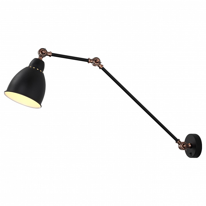 фото Бра arte lamp a2055ap-1bk e14