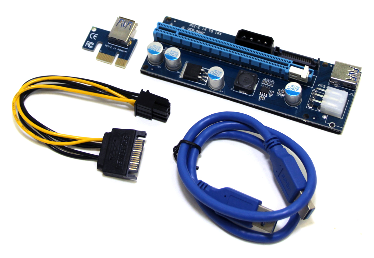 

Адаптер PCI-Express райзер PCI-E 1x, PRC-15