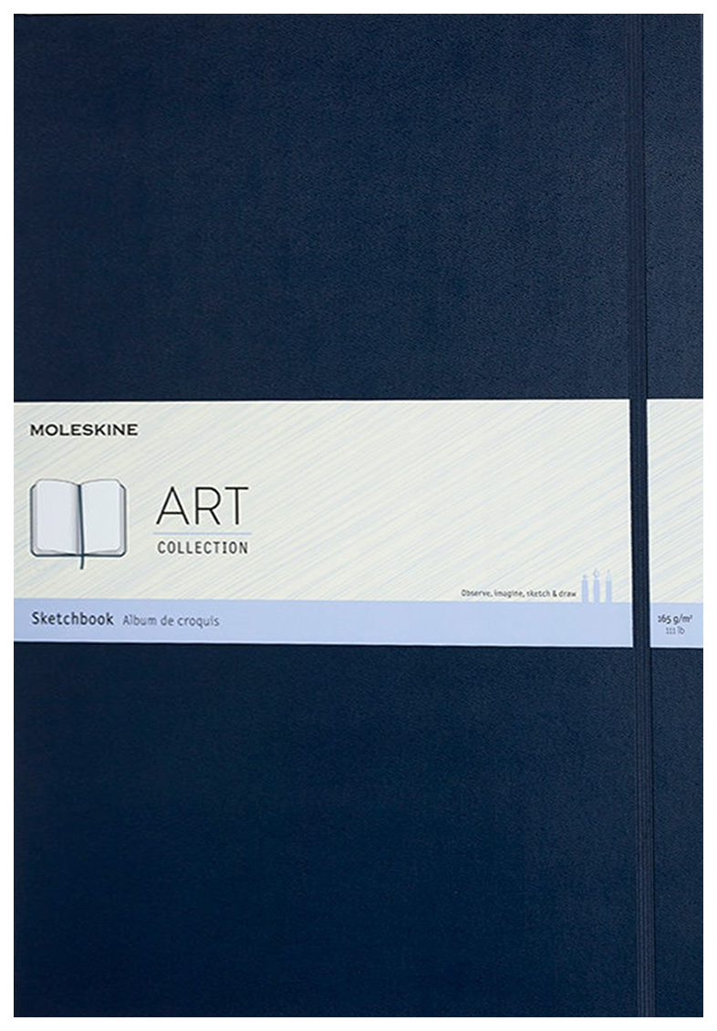 

Блокнот Moleskine для рисования Art Sketchbook A4, 52 листа, синий сапфир