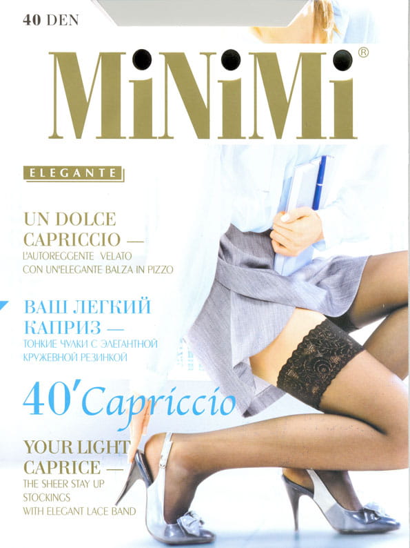 

Чулки женские Minimi Basic CAPRICCIO 40 бежевые 4 (L)/5 (XL), CAPRICCIO 40