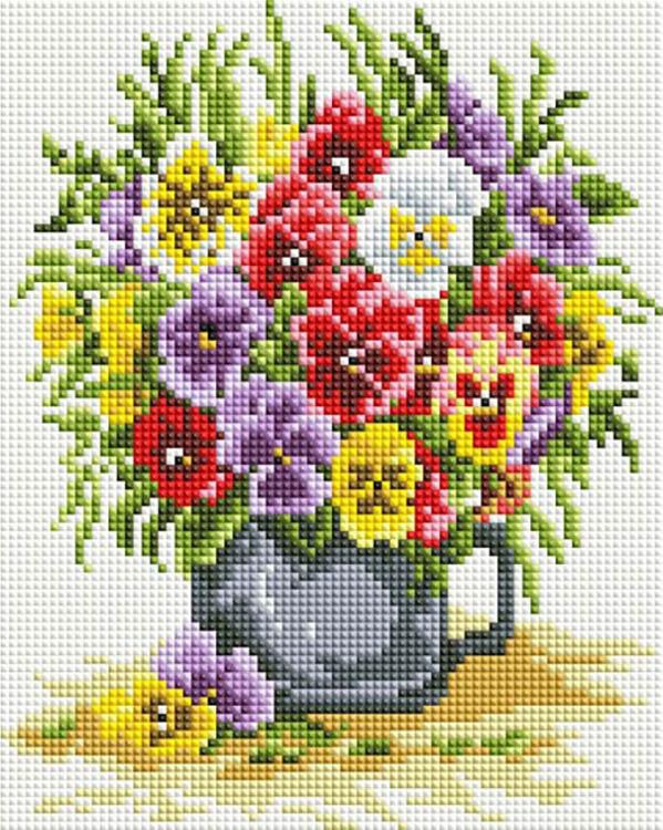 

Алмазная вышивка Белоснежка Цветочное счастье, 20x25 см, Цветочное счастье