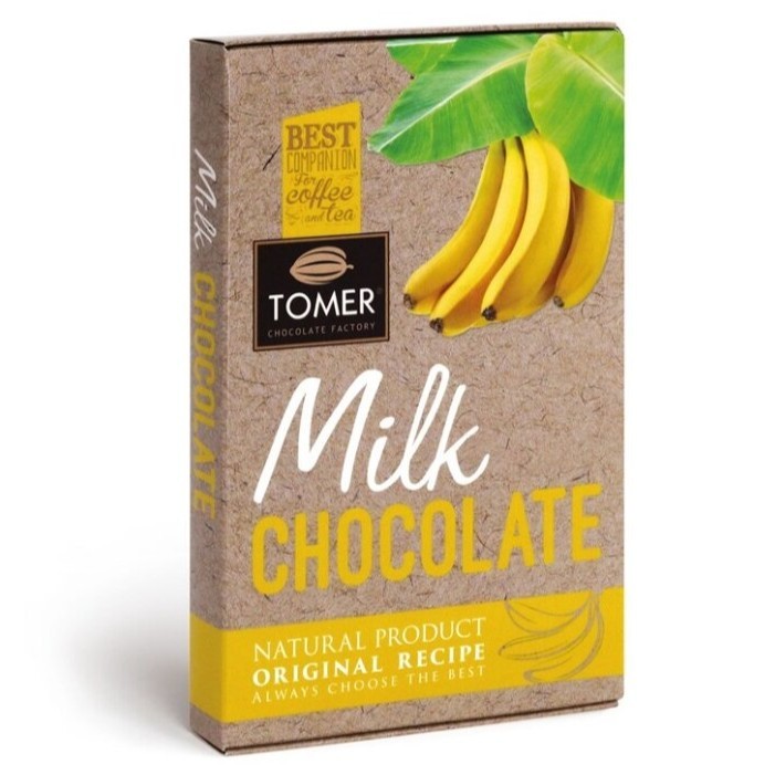 Шоколад молочный Tomer с бананом 90 г