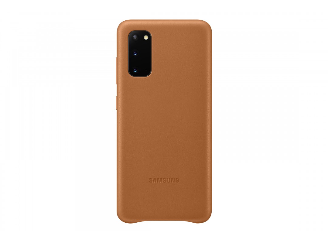 фото Чехол samsung leather cover x1 для galaxy s20 brown