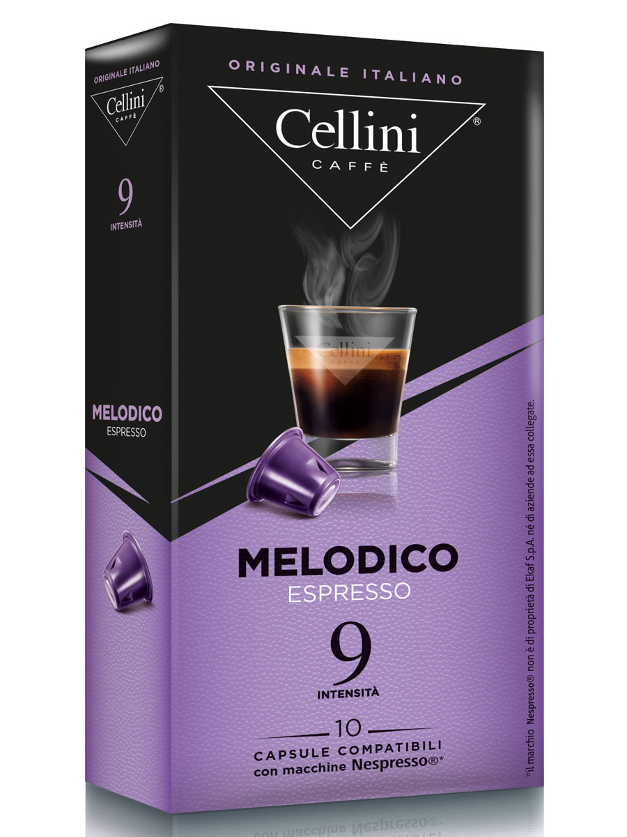 фото Кофе в капсулах cellini melodico для кофемашин nespresso 10 шт