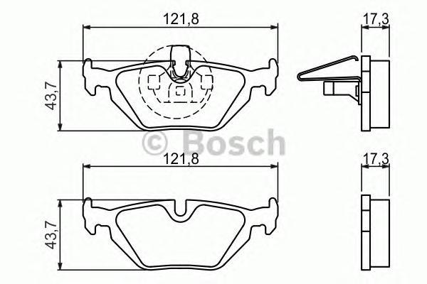 

Комплект тормозных колодок BOSCH 0986424484