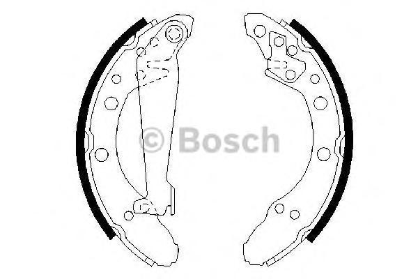 

Комплект тормозных колодок BOSCH 0986487536