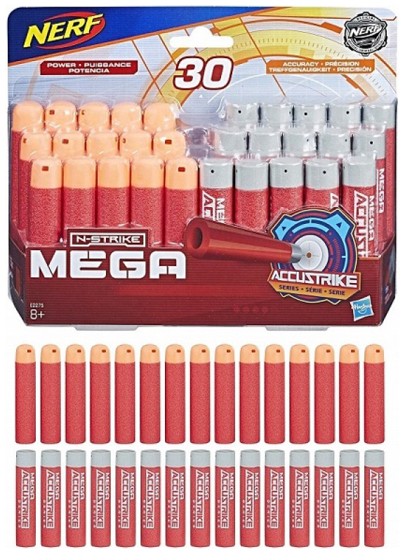 

Стрелы игрушечные Hasbro Nerf Мега комбо, 30 шт. E2275, Мега комбо