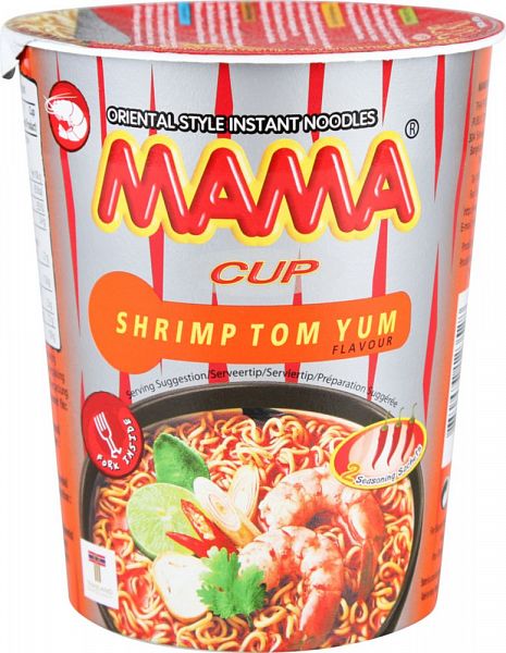 Лапша быстрого приготовления тайская Mama со вкусом супа том ям 70 г
