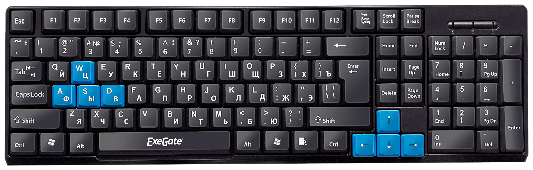 Клавиатура ExeGate Professional Standard LY-402 Black (EX264055RUS)