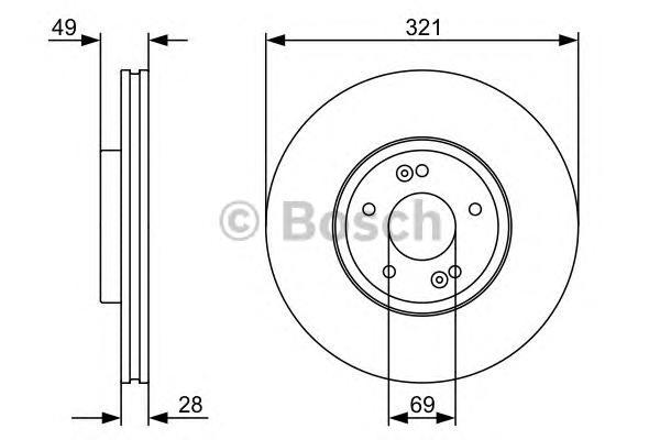 фото Тормозной диск bosch 0986479536