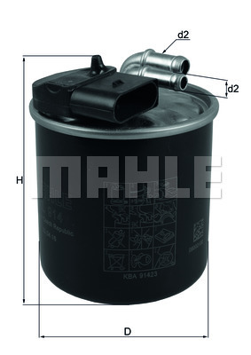 фото Фильтр топливный mahle/knecht kl914