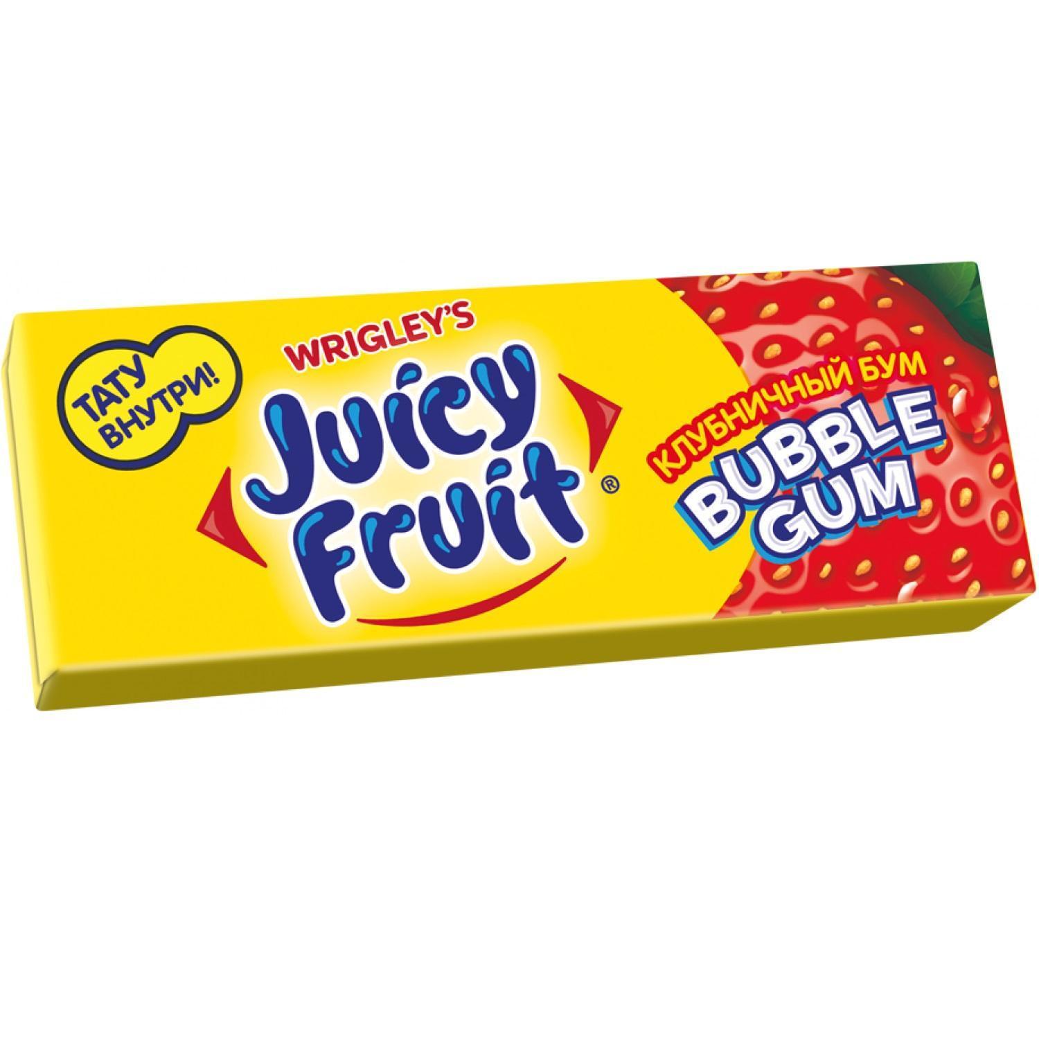 фото Освежающие конфеты juicy fruit клубничный бум 13.8 г 24 штуки