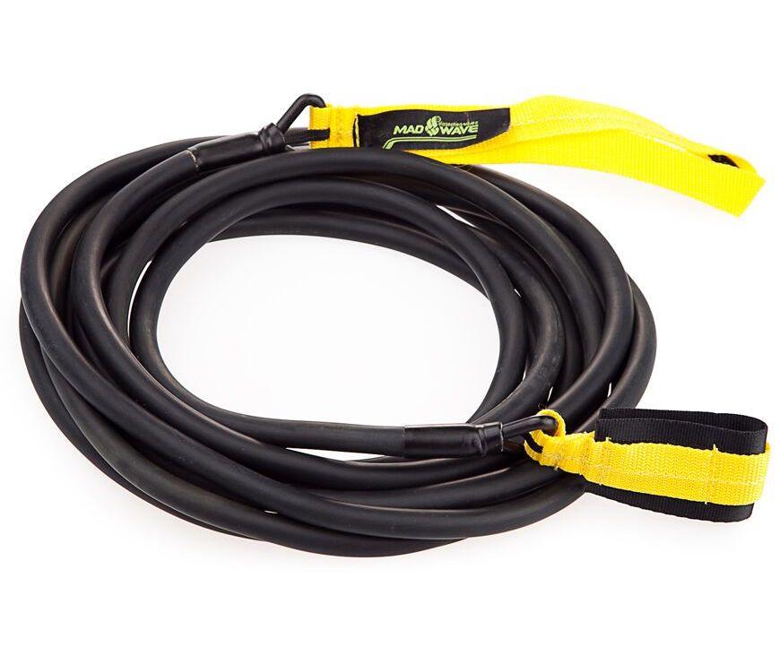 

Жгут к поясу для плавания Mad Wave Long Safety Cord M0771 02 желтый, Long Safety Cord