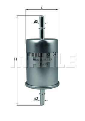 фото Фильтр топливный knecht kl 84 mahle/knecht