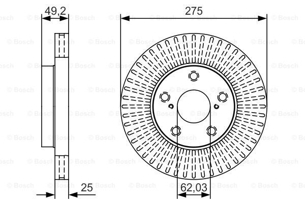 фото Тормозной диск bosch 0986479u19