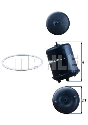 фото Фильтр масляный knecht oz 9d mahle/knecht