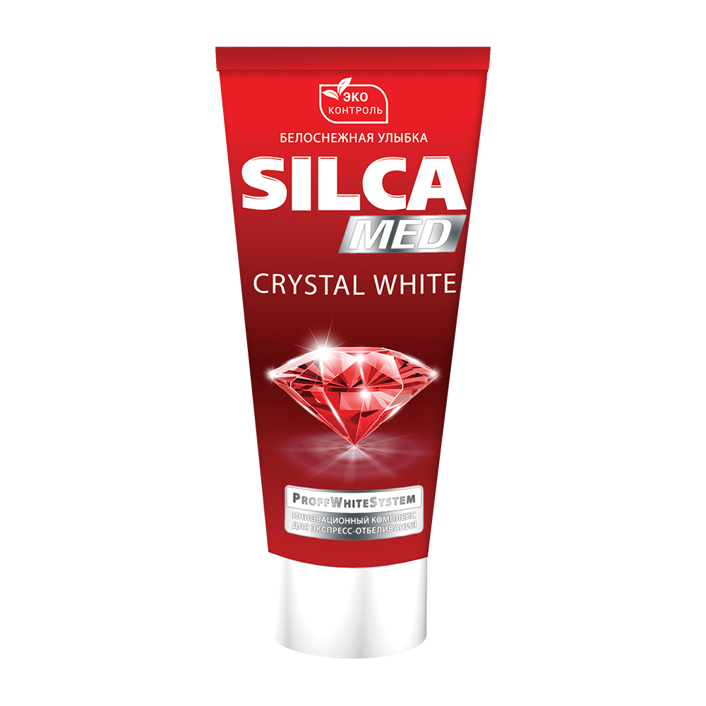 Зубная паста  SILCAMED Crystal White зубная паста silcamed витаминный комплекс