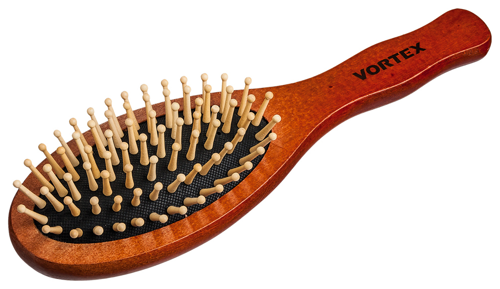 фото Расческа vortex овал с деревянными зубчиками