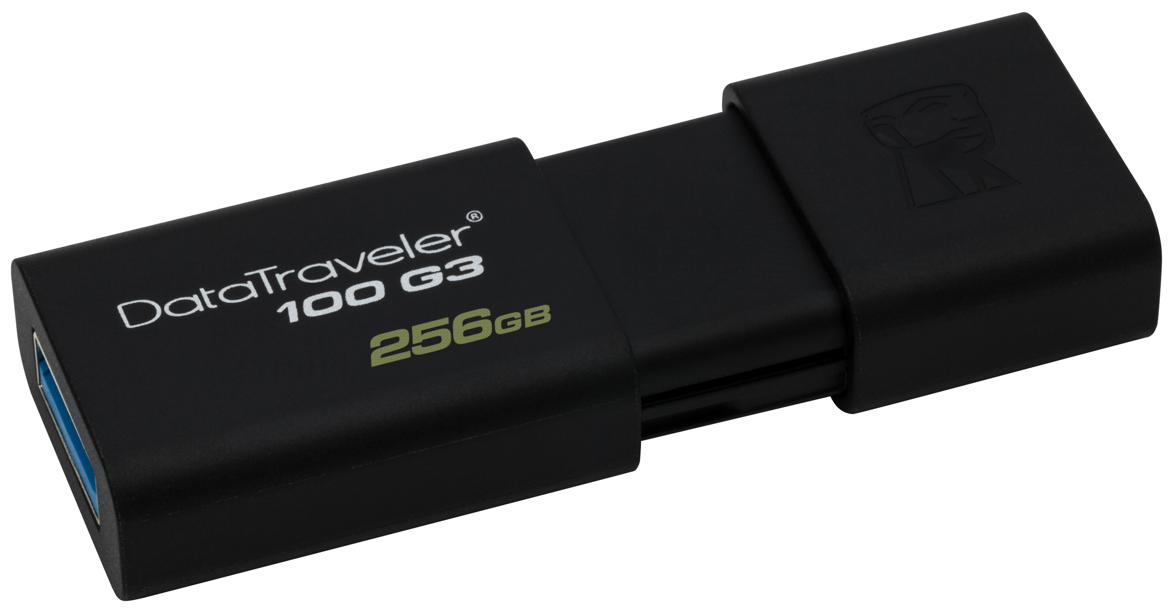 Флешка Kingston DataTraveler 100 G3 256ГБ Black (DT100G3/256GB)