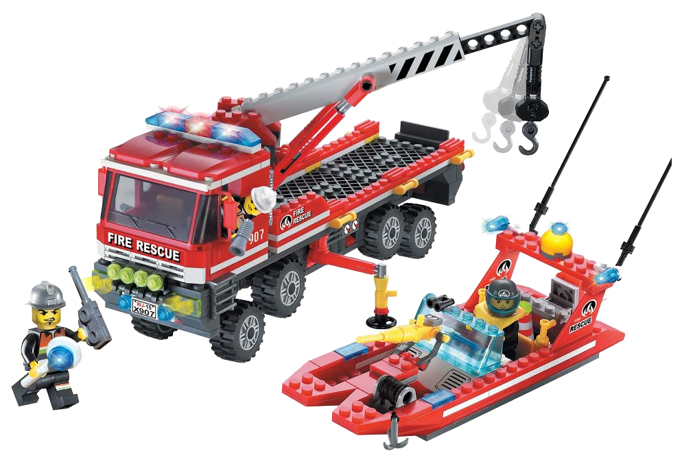 

Конструктор пластиковый Brick Fire Rescue, 420 деталей, Разноцветный