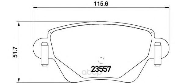 

Тормозные колодки дисковые brembo P68028