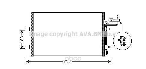 

Pадиатор кондиционера Volvo C30 06 мкпп Ava VO5149