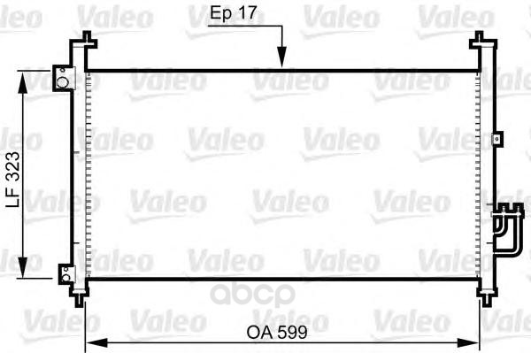 

Радиатор охлаждения двигателя Valeo 814333