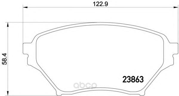 

Колодки тормозные дисковые передние mazda mx-5 ii 98-05 Textar 2386301