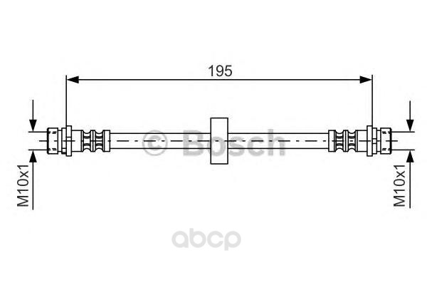 фото Шланг тормозной системы bosch 1987476884 задний