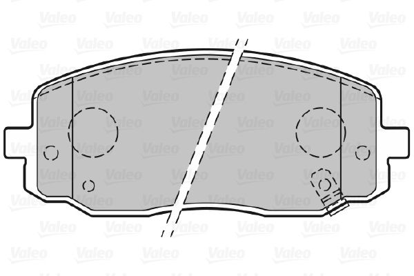 Тормозные колодки Valeo дисковые 301707