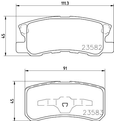 фото Комплект тормозных дисковых колодок mintex mdb2080