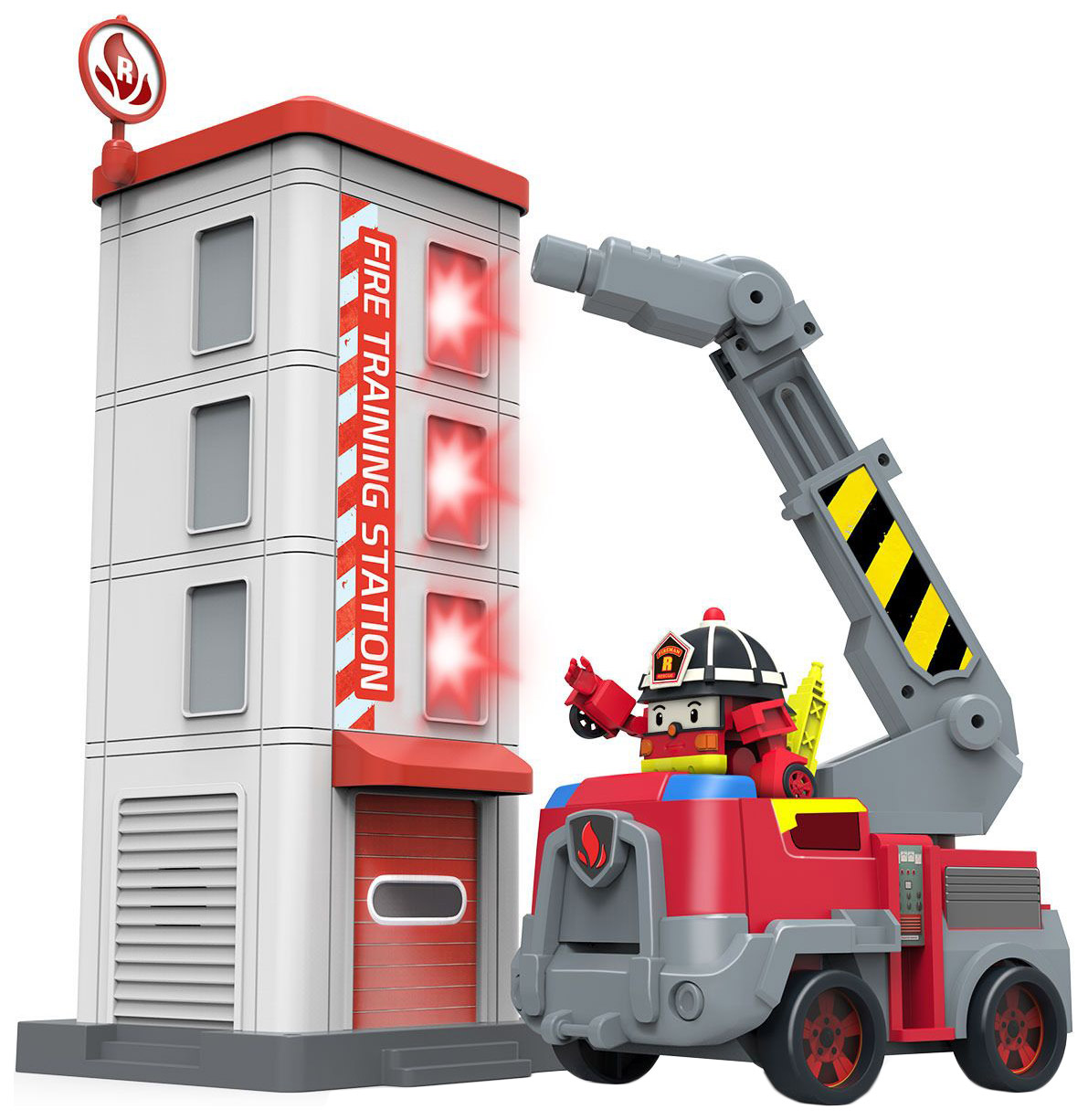 Пожарная станция Robocar Poli с фигуркой Рой