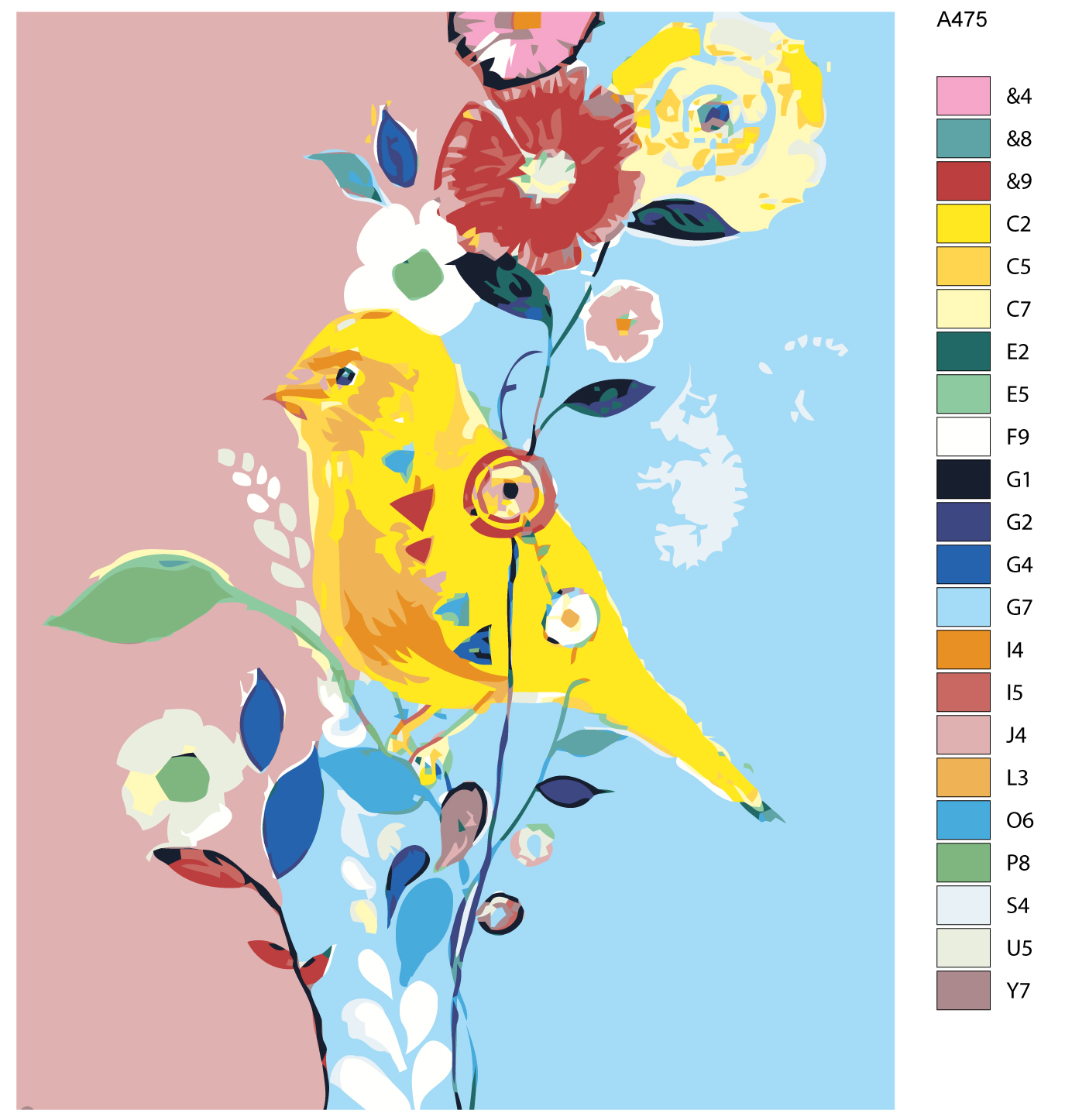 

Картина по номерам, 40 x 50, A475, A475