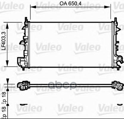 

Радиатор системы охлаждения Valeo 734982