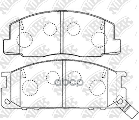 Комплект тормозных колодок NiBK PN1218