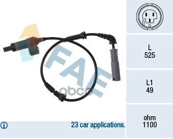 

Датчик abs FAE 78018