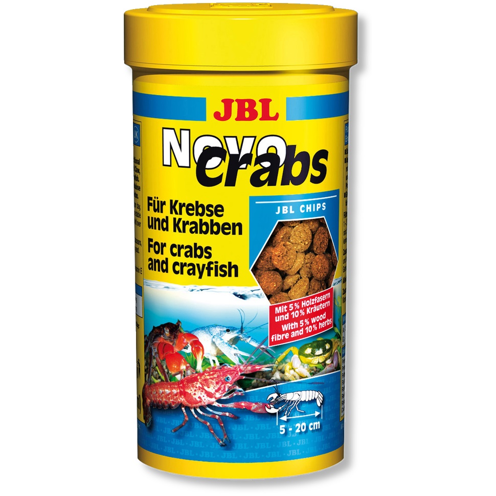 

Корм для крабов JBL NovoCrabs, чипсы, 250 мл