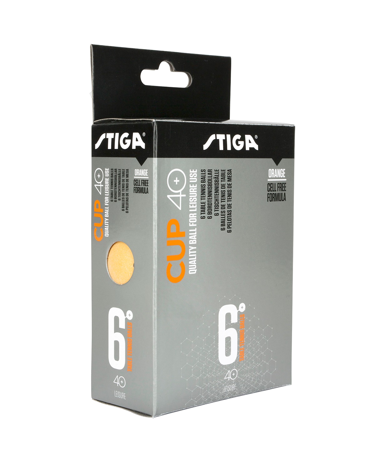 

Мячи для настольного тенниса Stiga Cup ABS, оранжевый, 6 шт., Cup ABS
