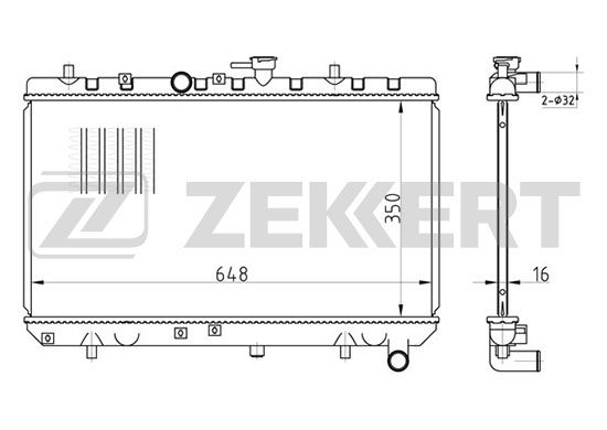 

Радиатор охлаждения двигателя ZEKKERT MK-1421