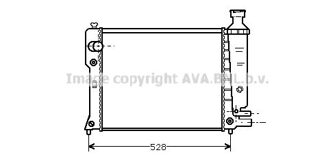 

Радиатор охлаждения двигателя AVA QUALITY COOLING PEA2092