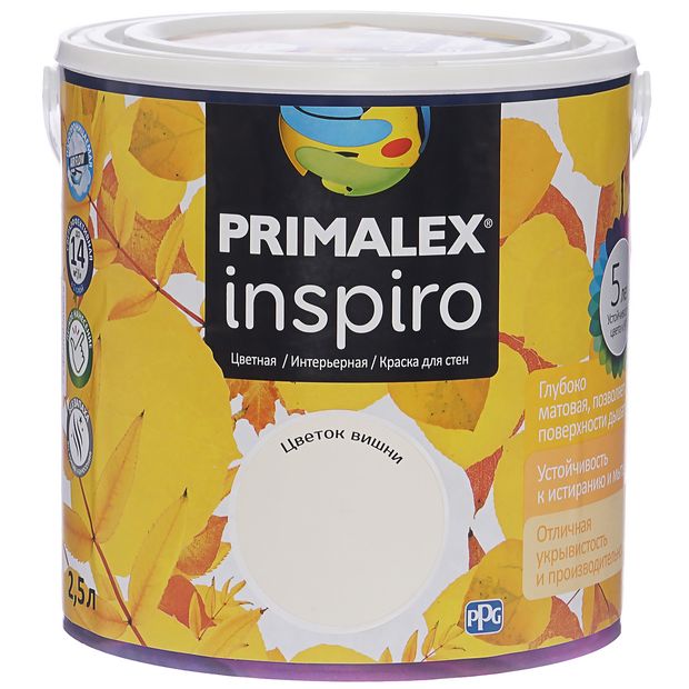 фото Краска primalex inspiro, цветок вишни, 2,5 л