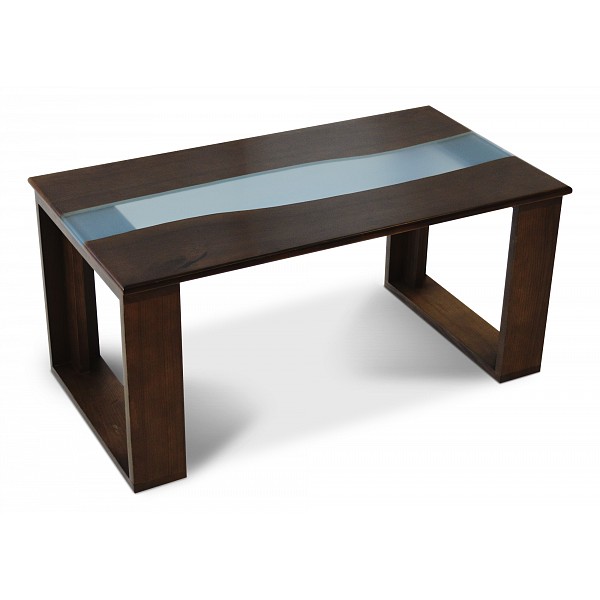 

Журнальный столик Столы-реки Elbe STR_209393 90х50х45 см, орех светлый/голубой