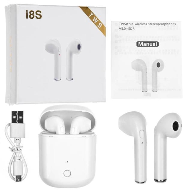 фото Беспроводные наушники nobrand i8s tws white