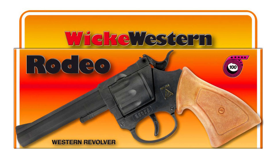 Пистолет игрушечный Rodeo 100-зарядные Gun, Western 198mm, упаковка-короб