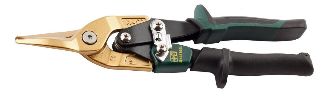 Ручные ножницы по металлу KRAFTOOL 2327-S ножницы маникюрные узкие загнутые 8 5 см серебристый розовое золото