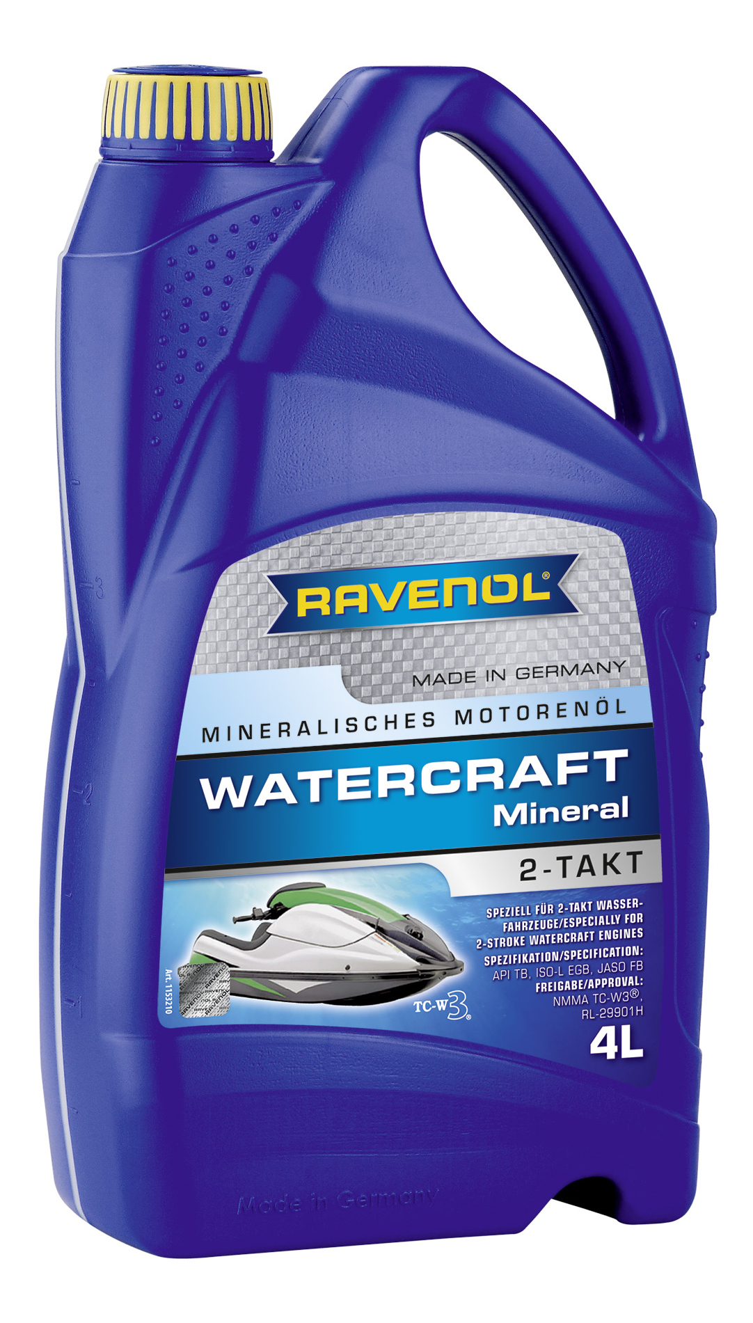 Моторное масло Ravenol Watercraft Mineral 2-Takt 5W-30 4л