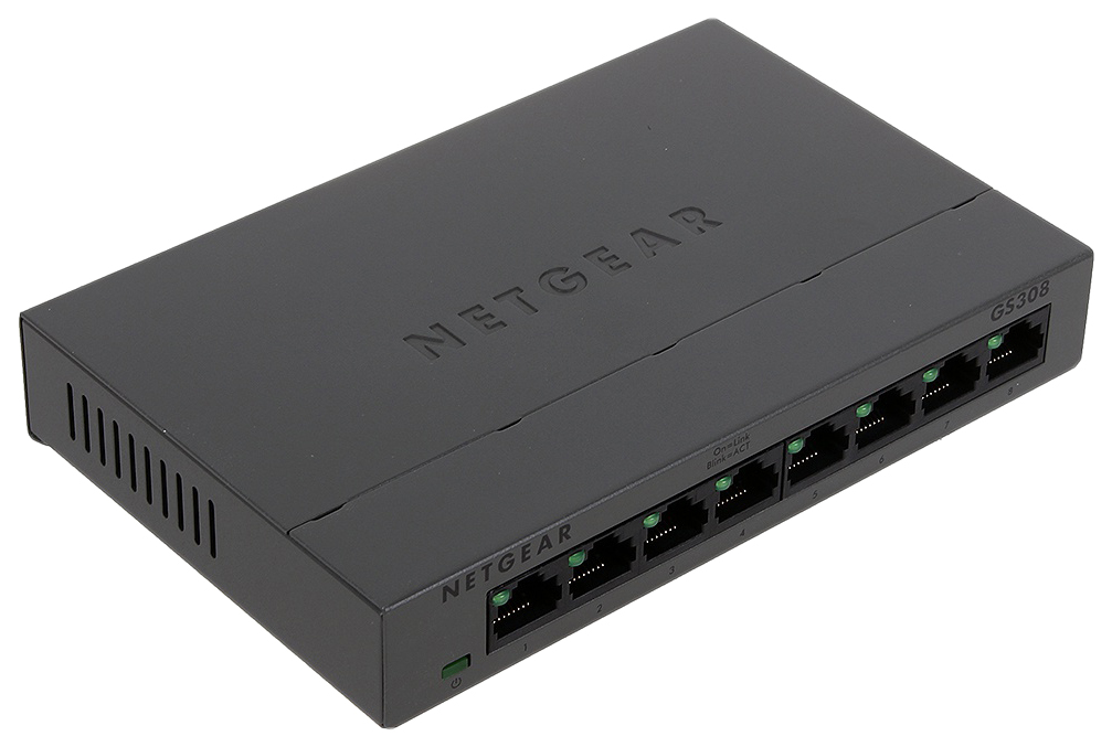 

Коммутатор NetGear GS308-100PES Black, GS308