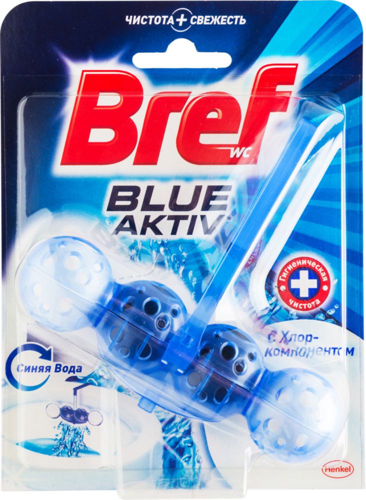 

Блок для унитаза подвесной Bref blue activ с хлор-компонентом 50 г